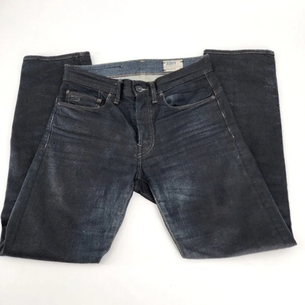 G Star Raw 3301 Slim Blue Jeans Size 29X34